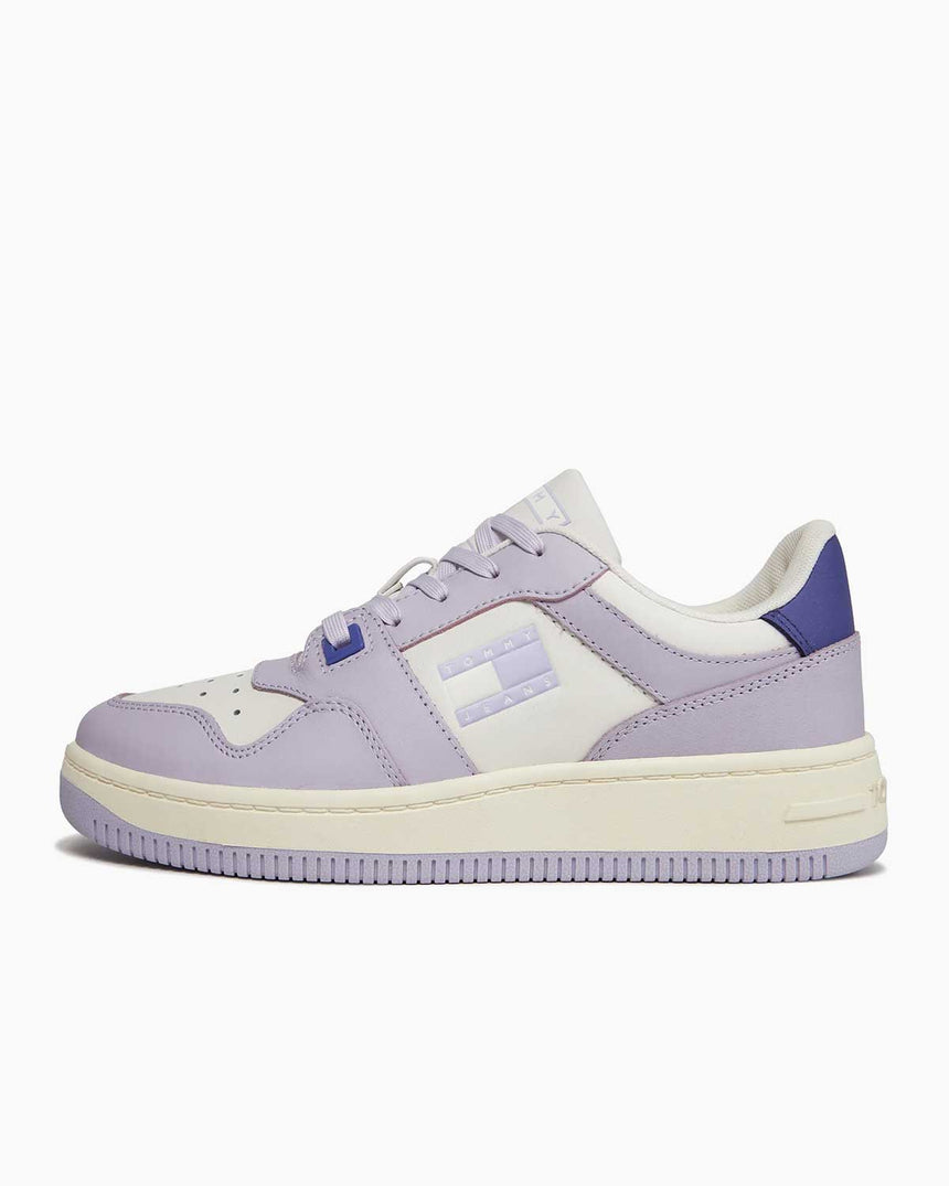 Tommy Hilfiger Retro Basket Tonal Logo Sneakers Lavender Flower