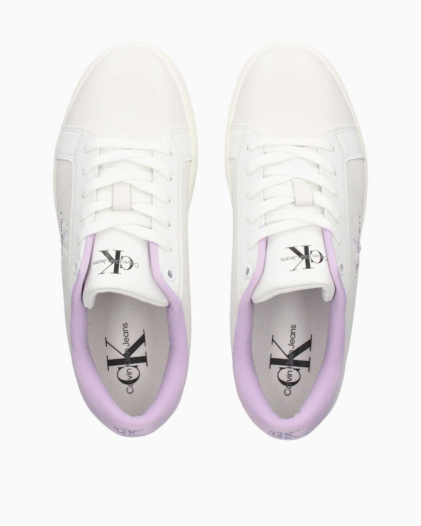 Calvin Klein Jeans Classic Cupsole Low Top Sneakers Bright White/Pastel Lilac