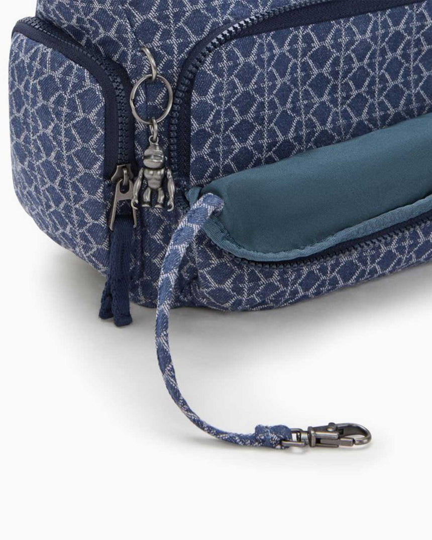 Kipling Gabbie S Denim Love Omuz Çantası Signature Denim
