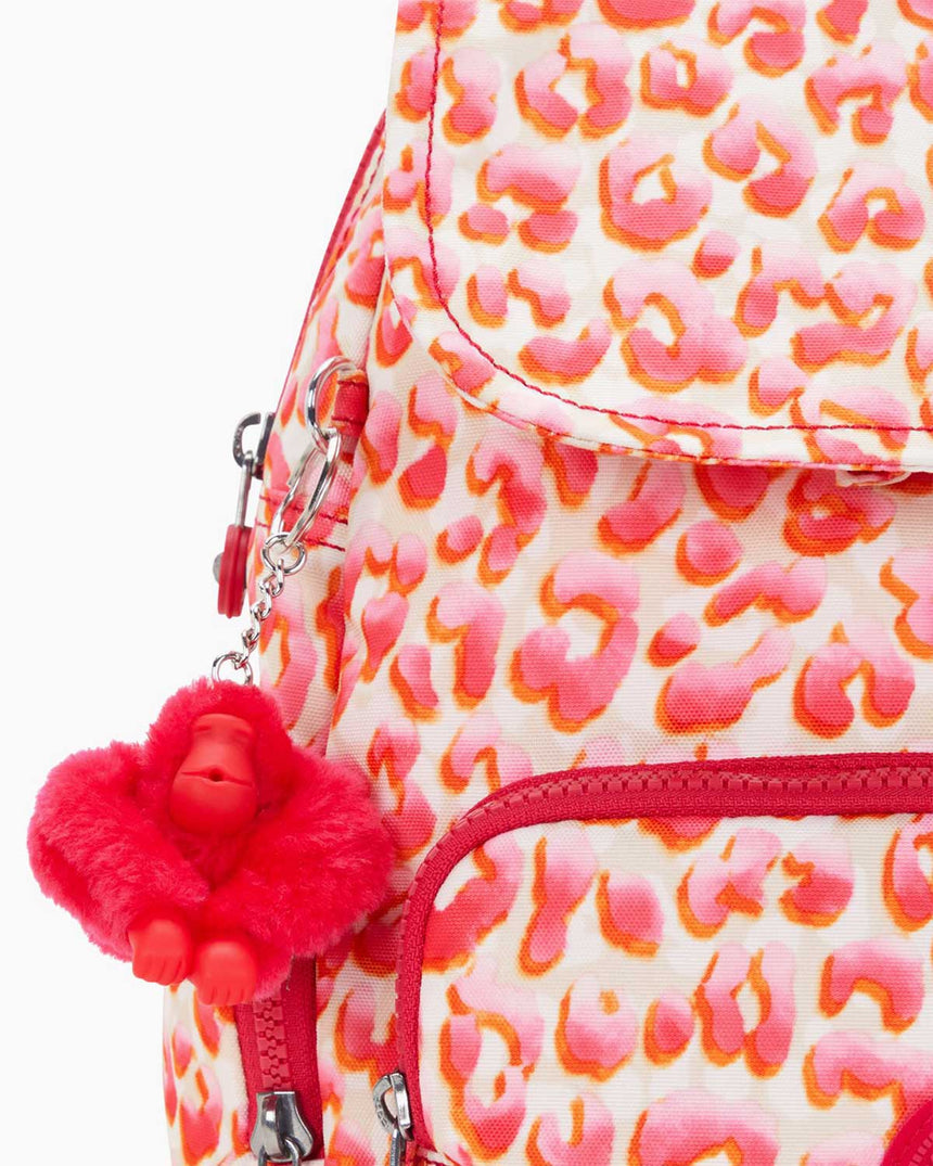 Kipling City Pack Zip Basic Sırt Çantası Latin Cheetah