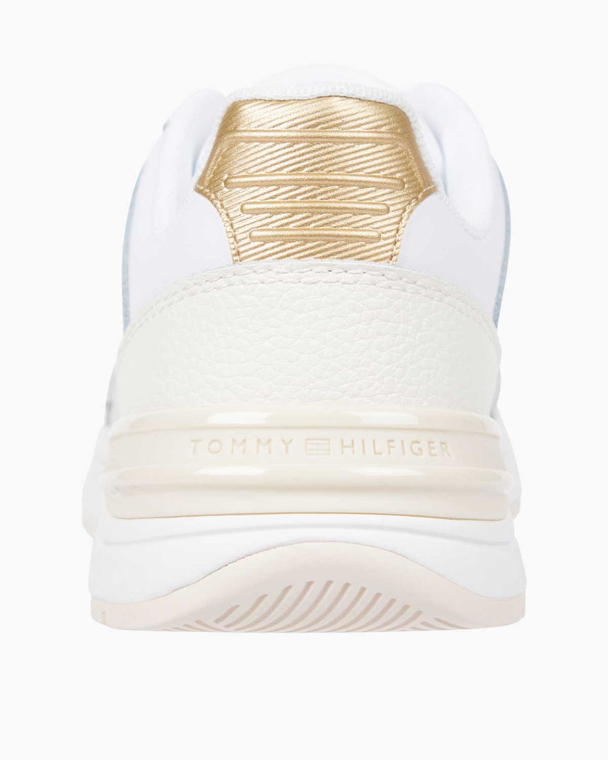 Tommy Hilfiger Casual Fashion Runner Sneaker White/Ivory Petal