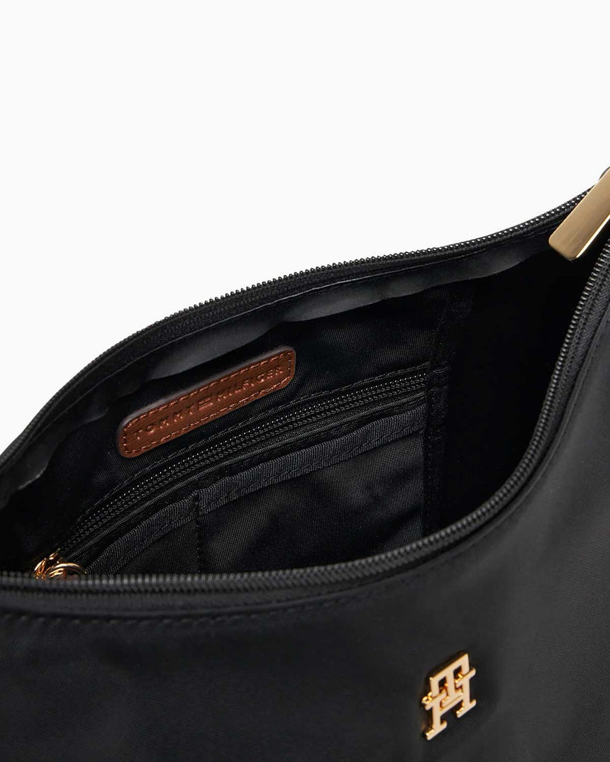 Tommy Hilfiger Popette Çıkarılabilir Askılı Kadın Omuz Çantası Black