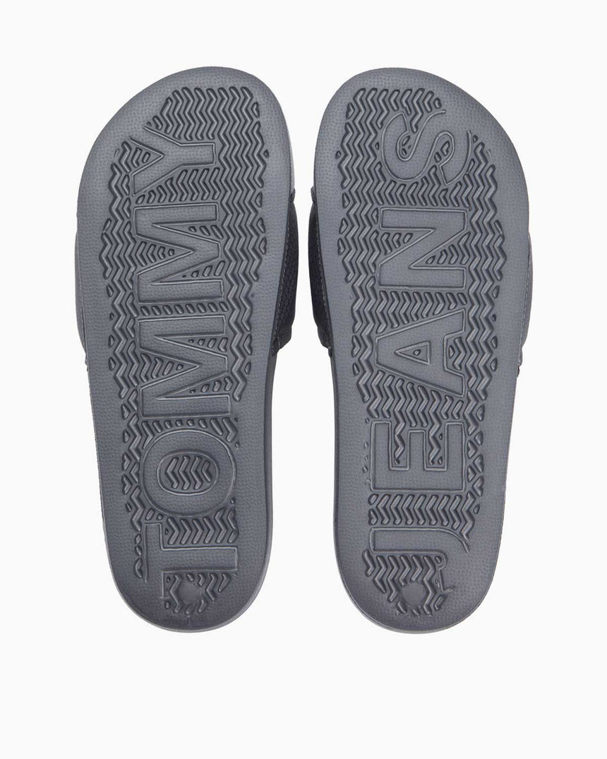 Tommy Hilfiger Aqua Pool Slide Erkek Terlik Washed Black