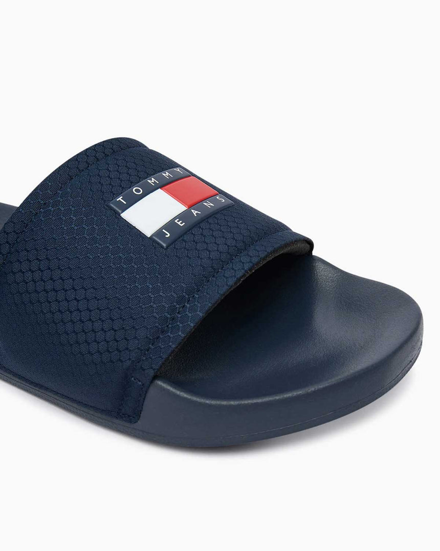 Tommy Hilfiger Aqua Pool Slide Erkek Terlik Dark Night Navy