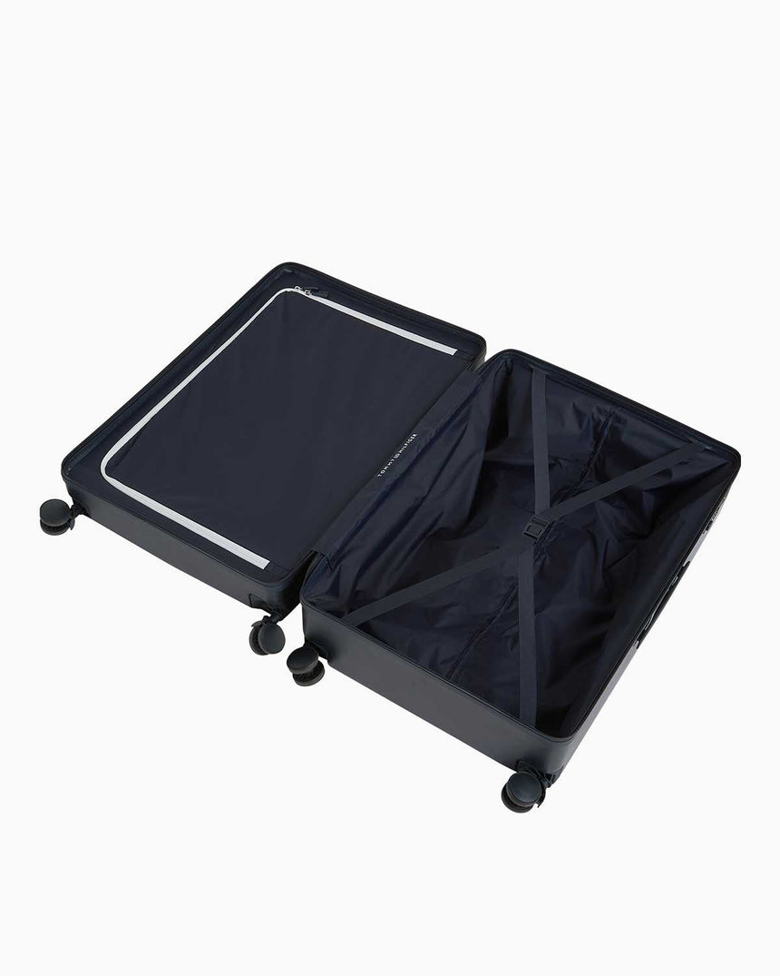 Tommy Hilfiger Luggage Suitcase Checked Büyük Boy Valiz Space Blue