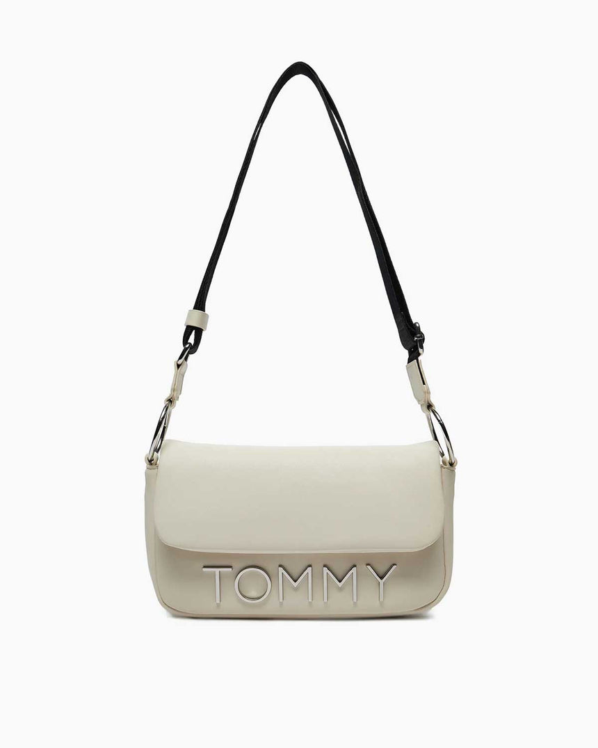 Tommy Hilfiger Bold Elongated Mini Omuz Çantası Newsprint