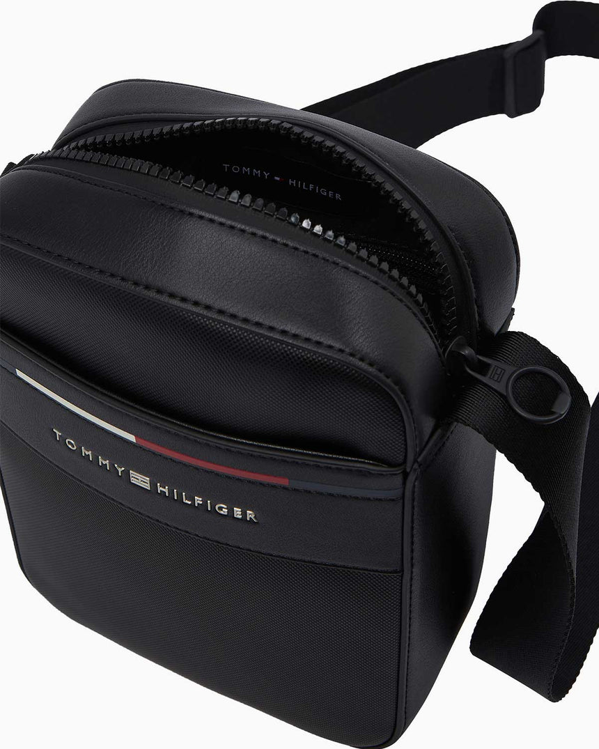 Tommy Hilfiger Foundation Mini Çapraz Askılı Çanta Black