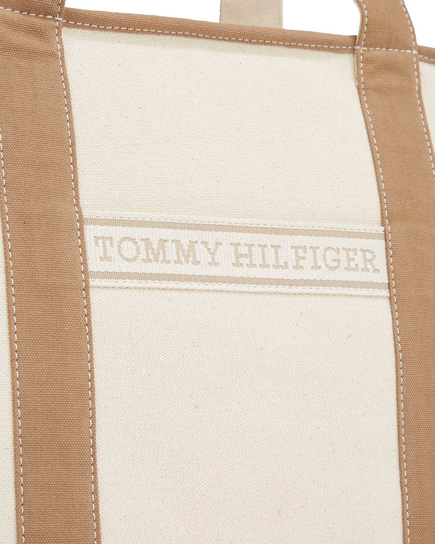 Tommy Hilfiger Summer Canvas Omuz Çantası Safari Canvas