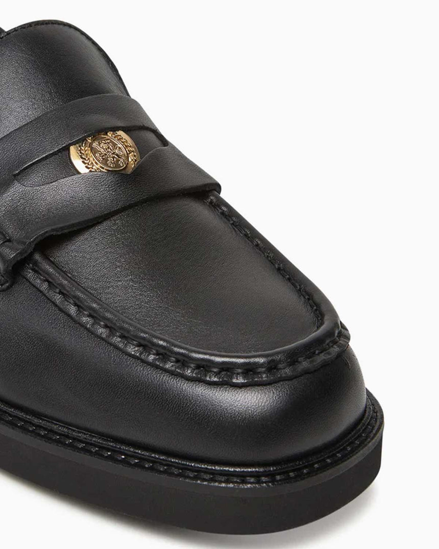 Tommy Hilfiger Morgana Kalın Topuklu Kadın Loafer Black