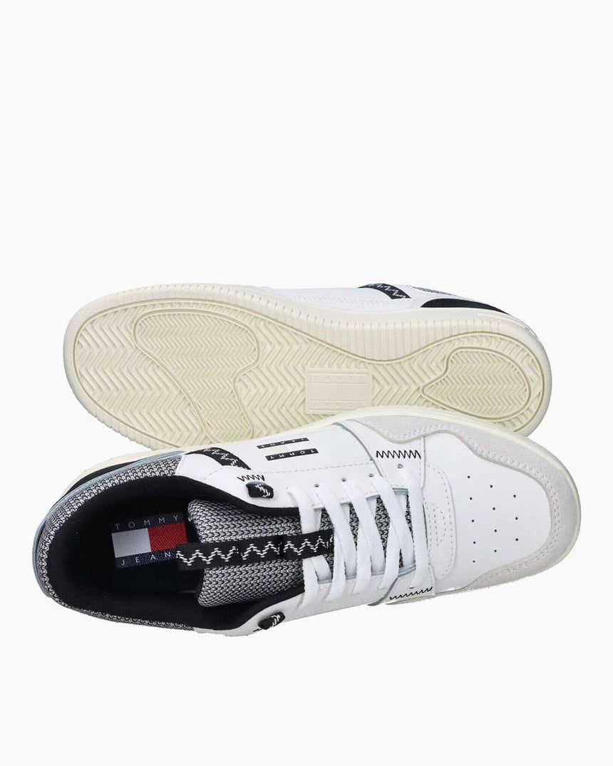 Tommy Hilfiger Zion Tjm Retro Basket Erkek Sneaker Ecru/Black