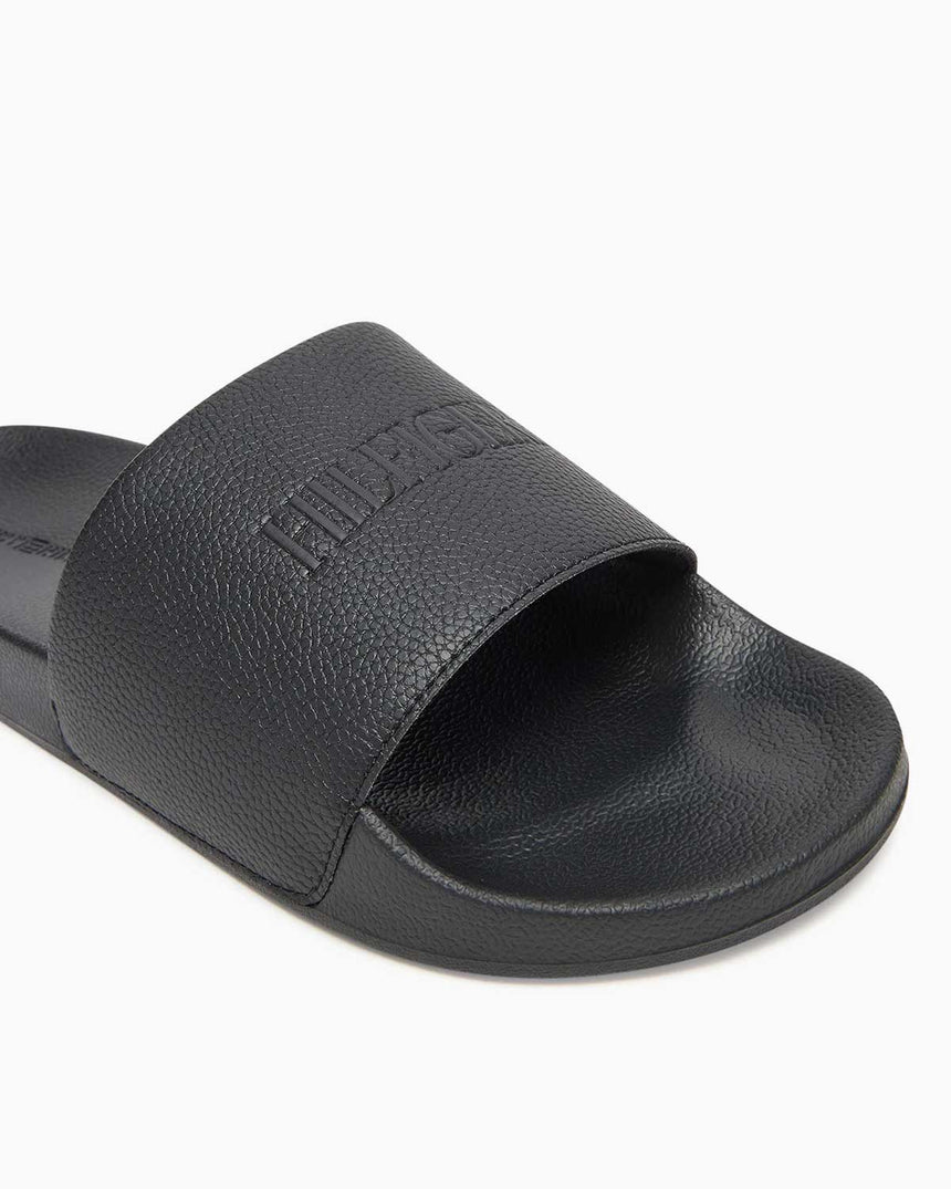 Tommy Hilfiger Marco Logo Baskılı Erkek Havuz Terlik Black