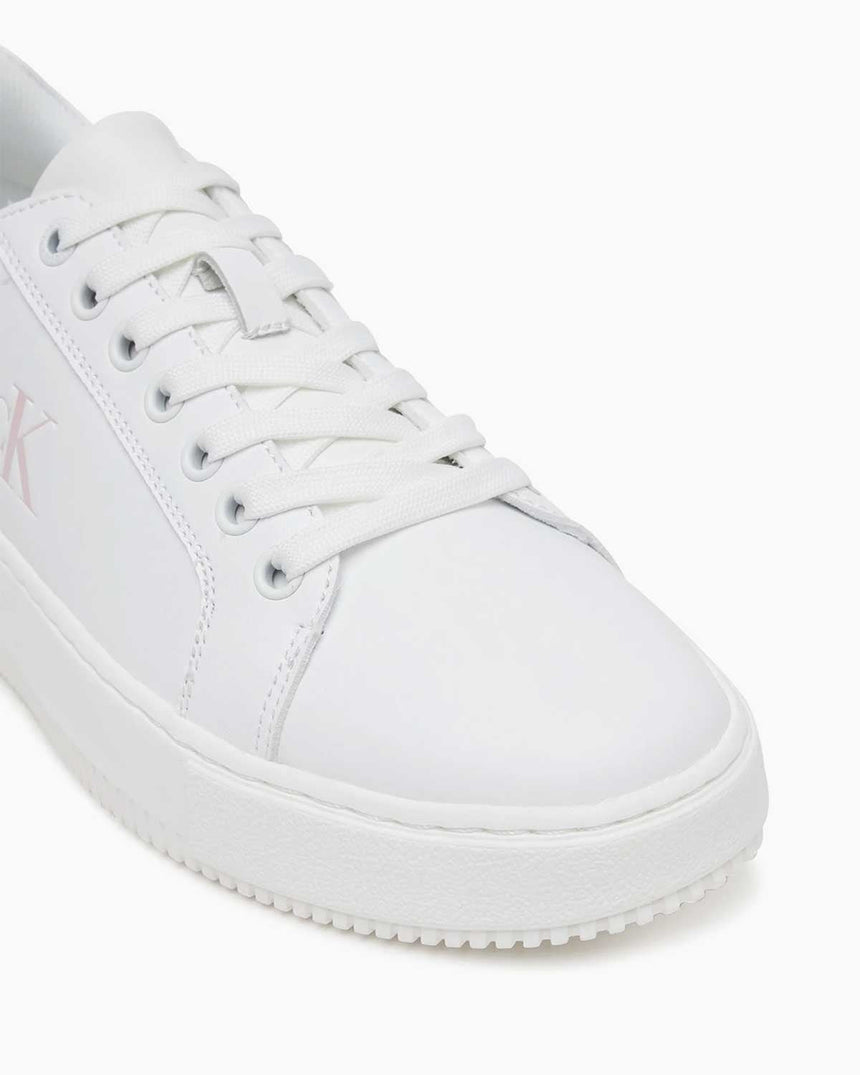 Calvin Klein Malmo Kısa Kalın Taban Kadın Sneaker Bright White/Sweet Pink