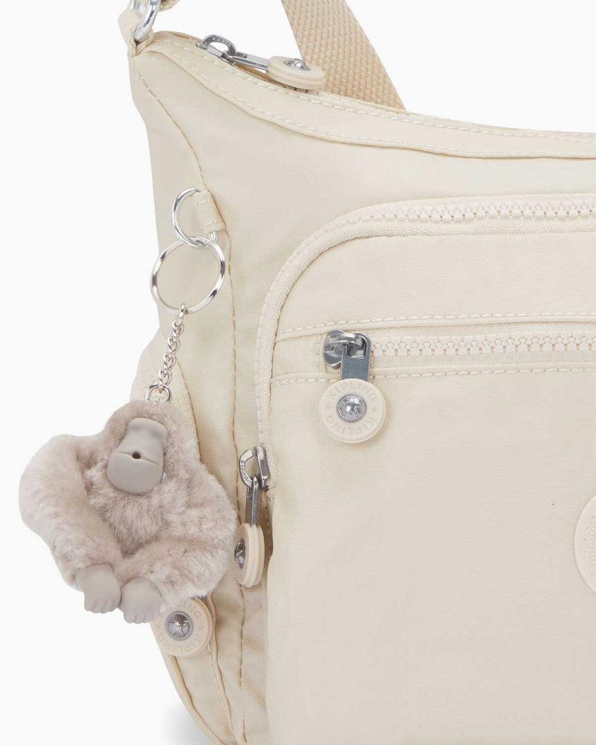 Kipling Gabbie S Kadın Omuz Çantası Beige Pearl