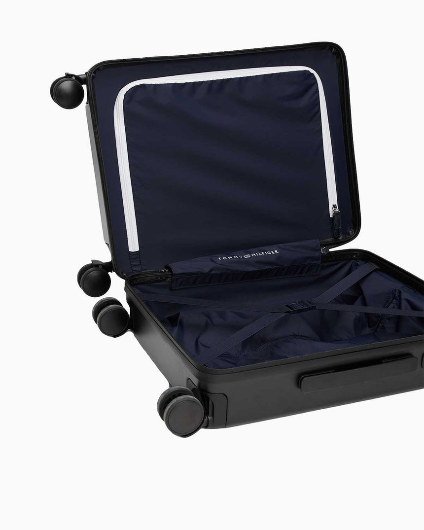 Tommy Hilfiger Suitcase Carry On Kabin Boy Valiz Black
