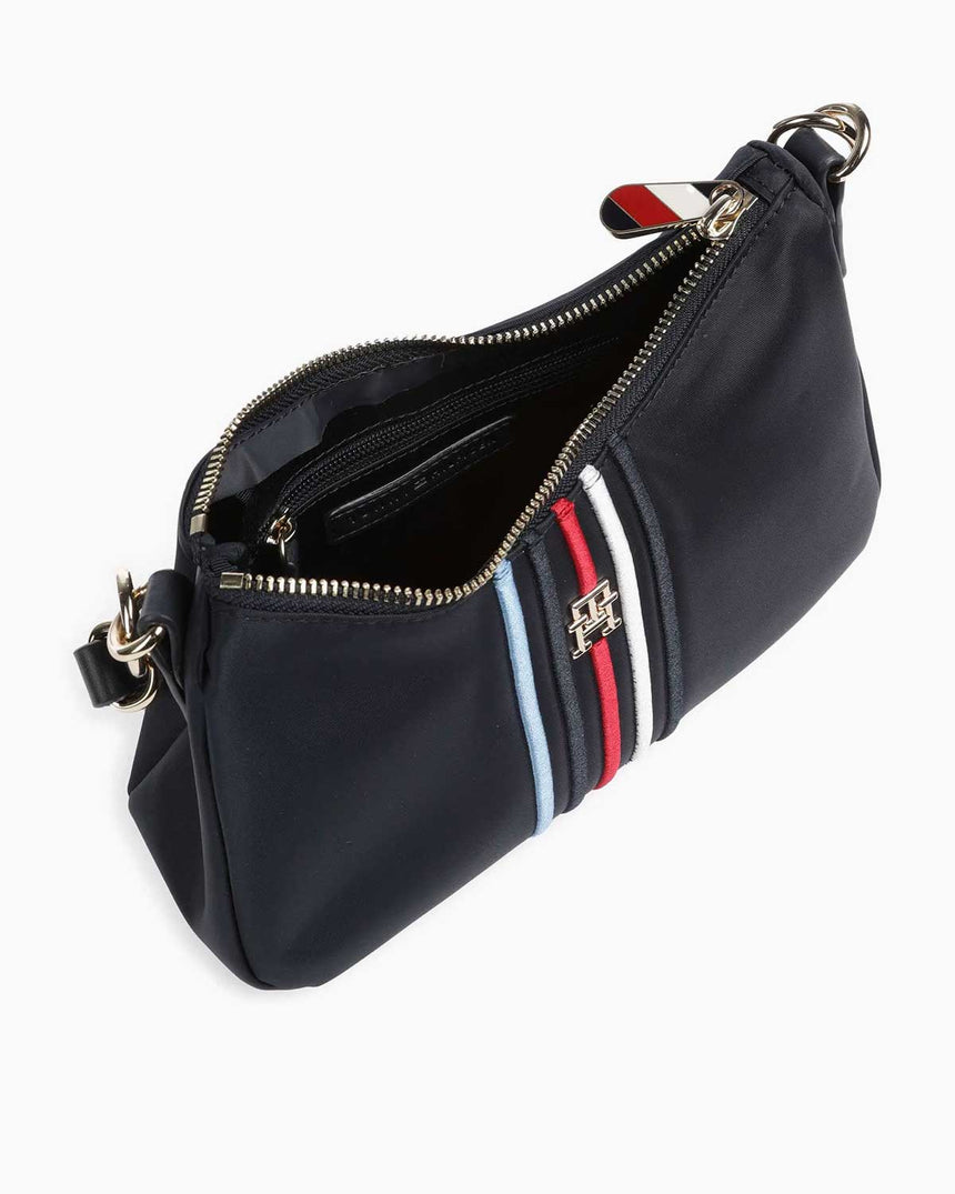Tommy Hilfiger Poppy Uzun Askı Detaylı Omuz Çantası Space Blue