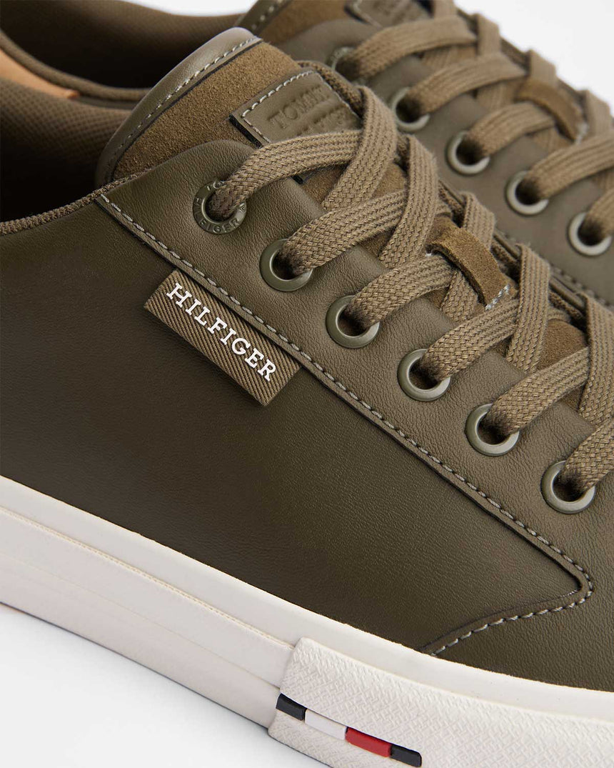 Tommy Hilfiger Street Low Top Süet Sneaker Army Green
