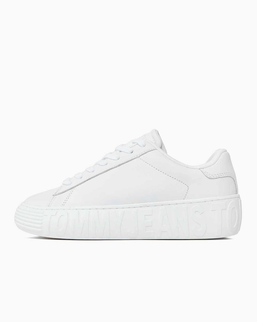 Tommy Hilfiger Leather Cupsole Low Top Sneakers White