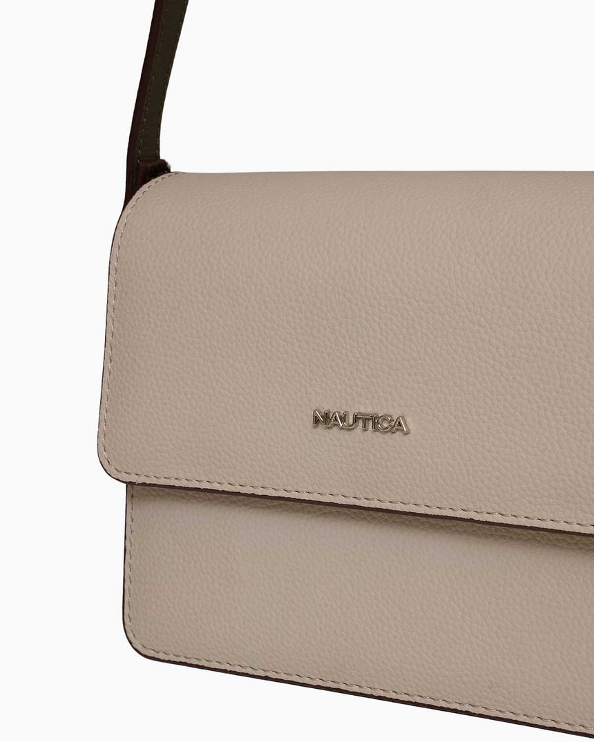 Nautica Mıknatıs Kapaklı Çapraz Askılı Çanta Taş