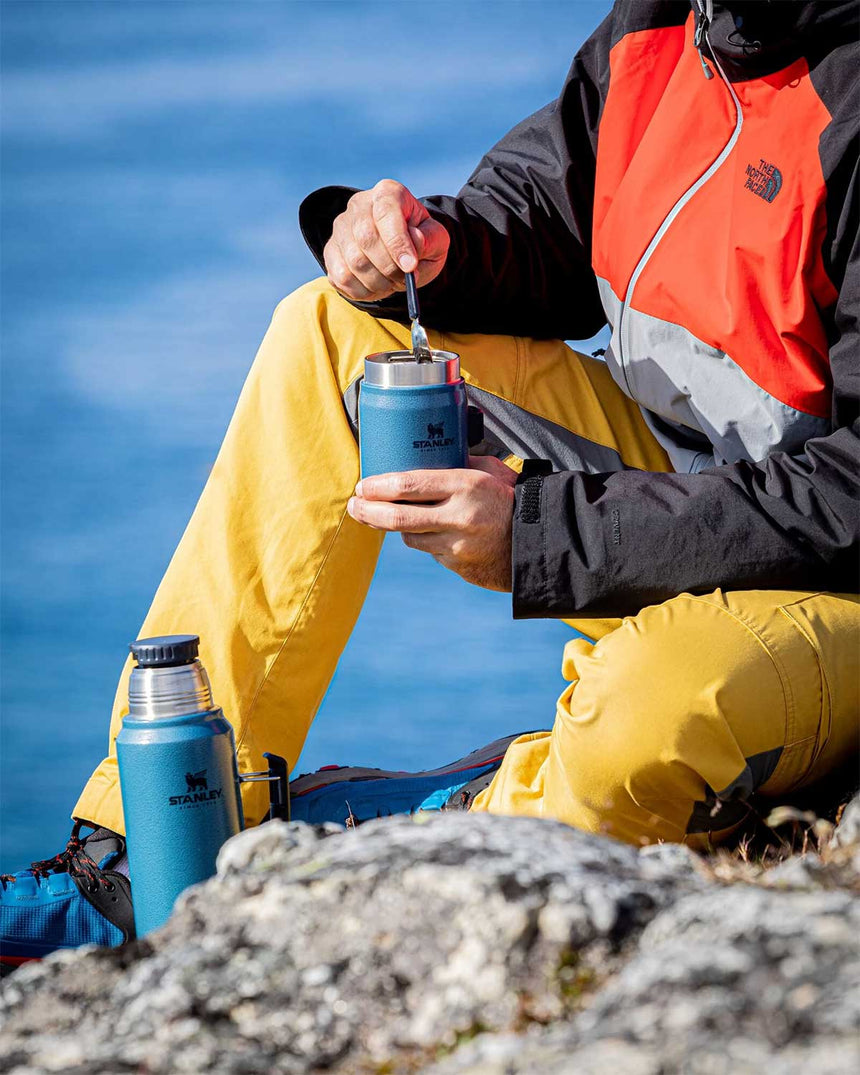 Stanley Efsane Klasik Seri-0.40 Litre Çelik Kaşıklı Yemek Termosu Hammertone Lake