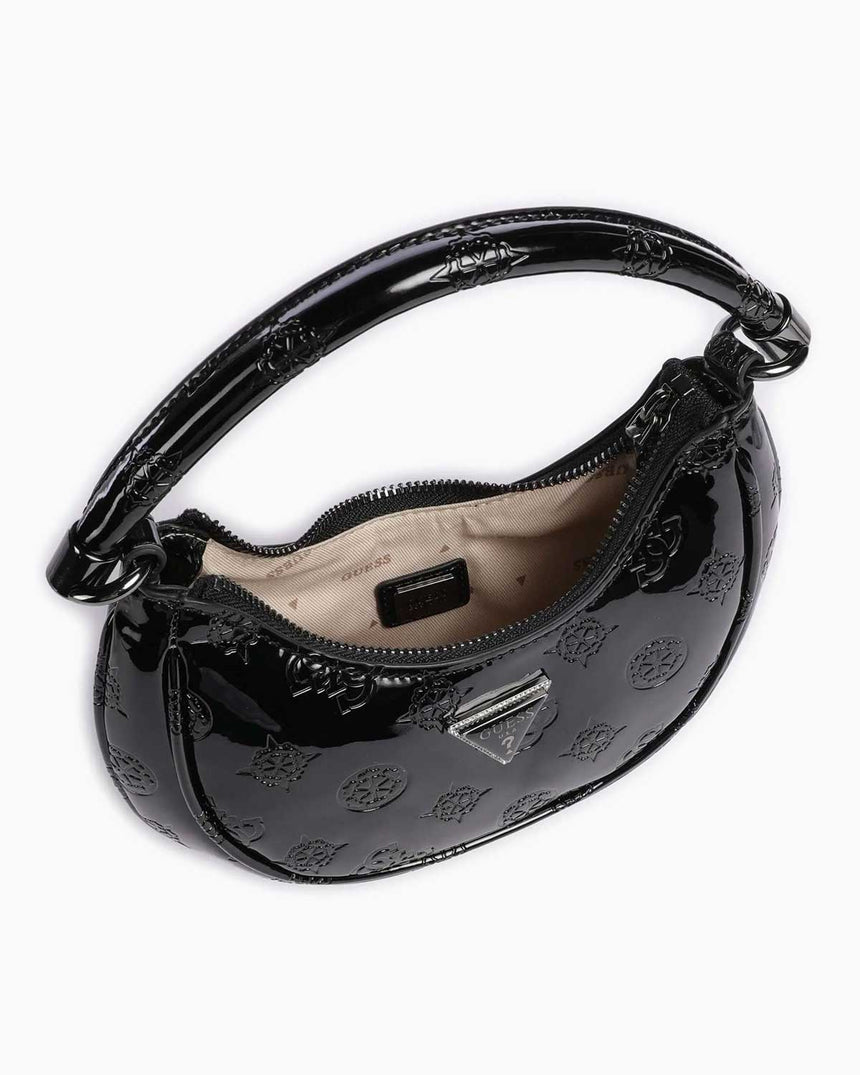 Guess Zalina Small Hobo Omuz Çantası Black Logo