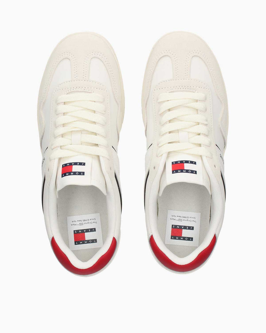 Tommy Hilfiger Leather Retro Cupsole Sneaker RWB