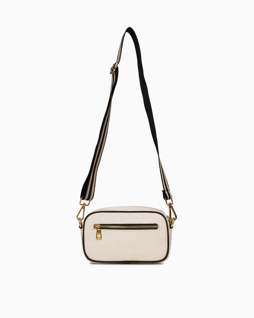 Nautica Logolu Omuz Çantası Bej - Siyah