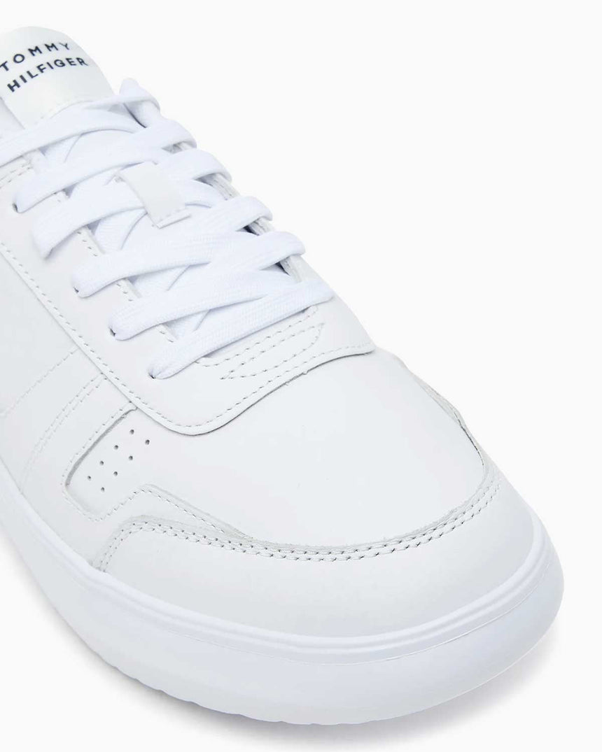 Tommy Hilfiger Haven Parlak Deri Erkek Sneaker White