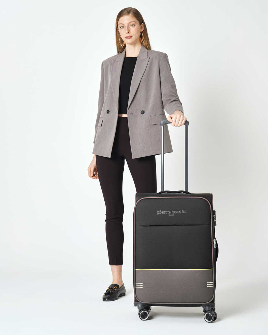 Pierre Cardin Orta Boy Kumaş Valiz