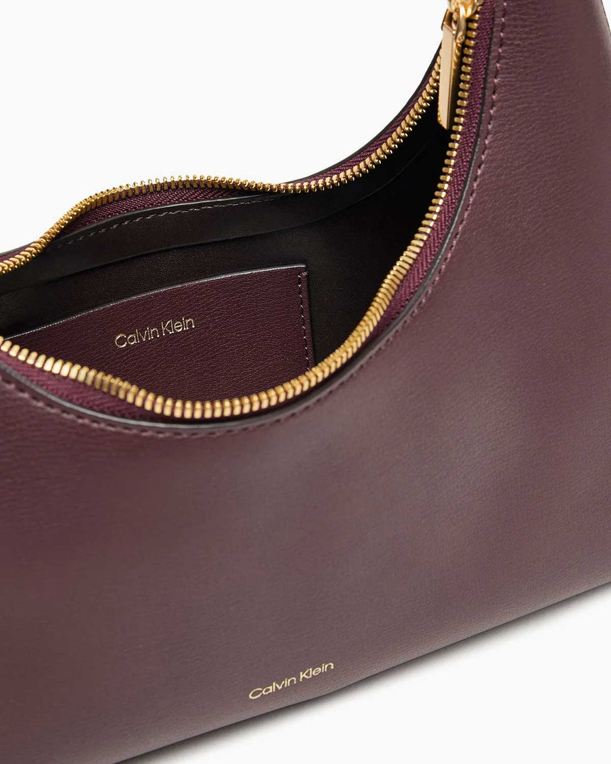 Calvin Klein Foil Logo Kadın Omuz Çantası Fudge/Espresso