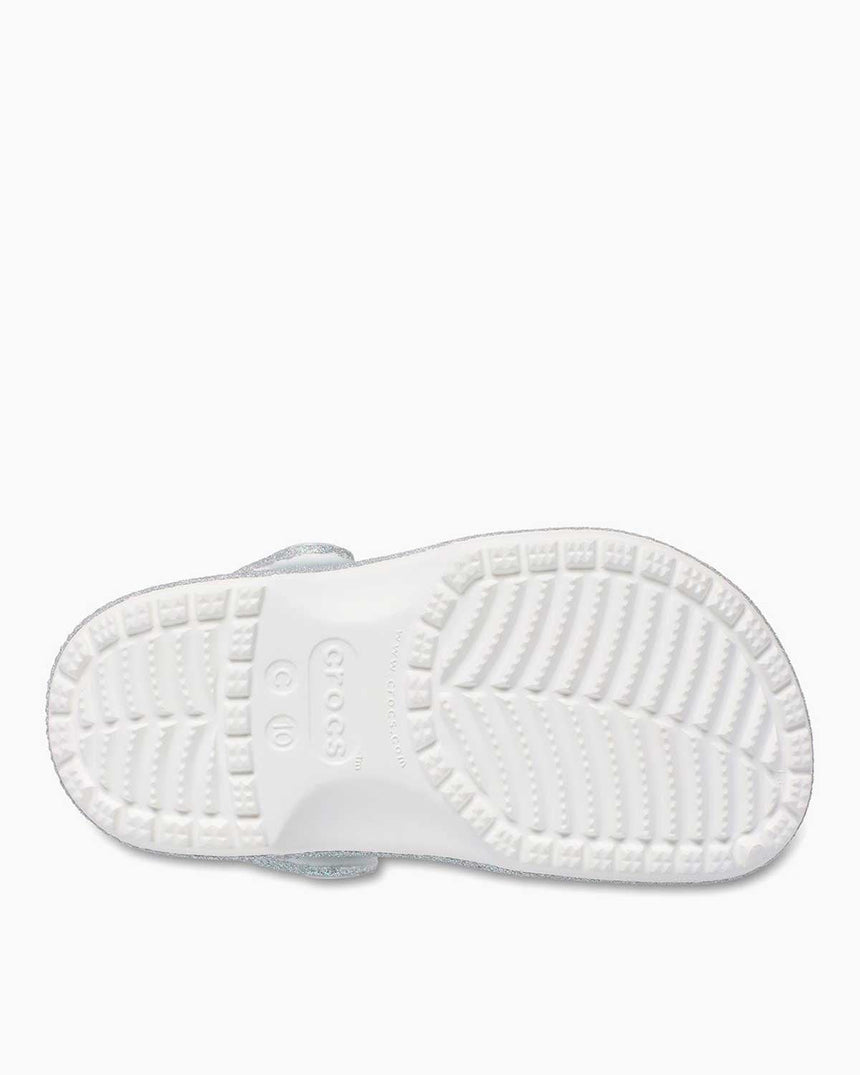 Crocs Classic Iridescent Glitter Terlik White