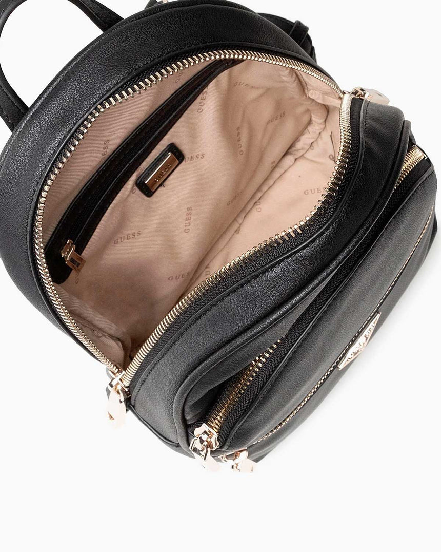 Guess Fermuar Detaylı Sırt Çantası Black