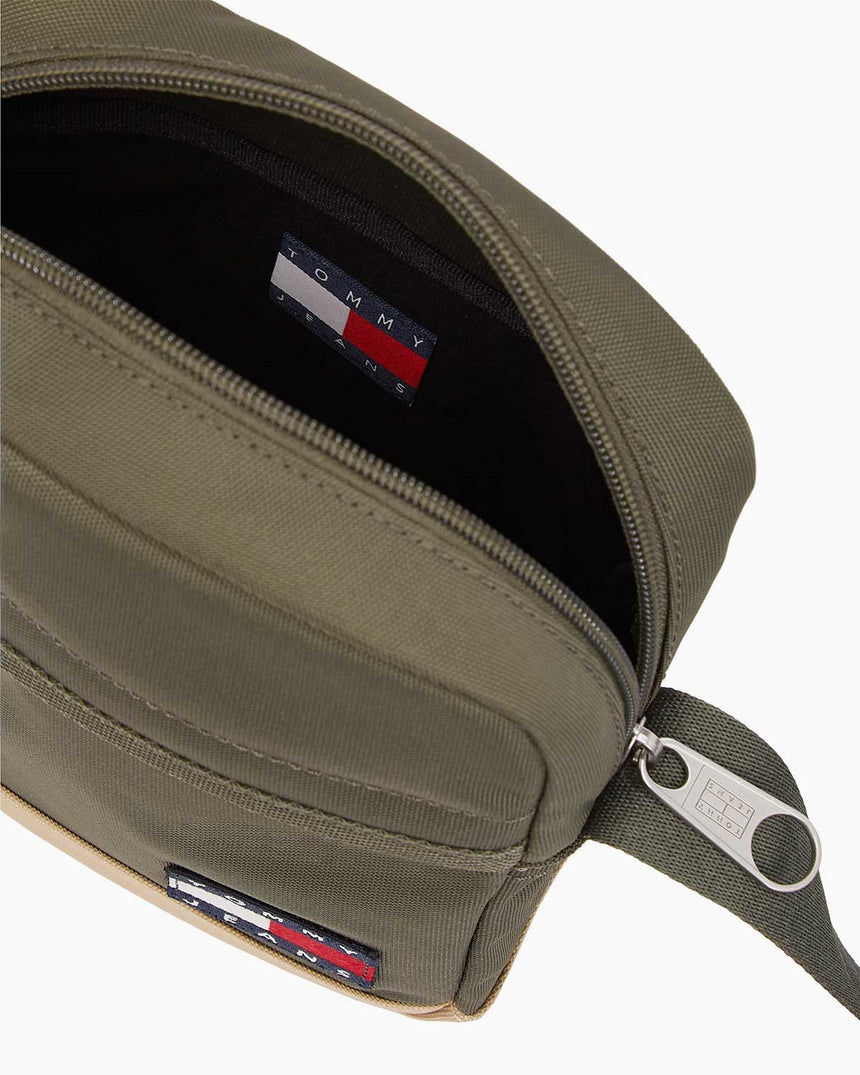 Tommy Hilfiger Ess Daily Squared Reporter Çapraz Askılı Çanta Pewter Green