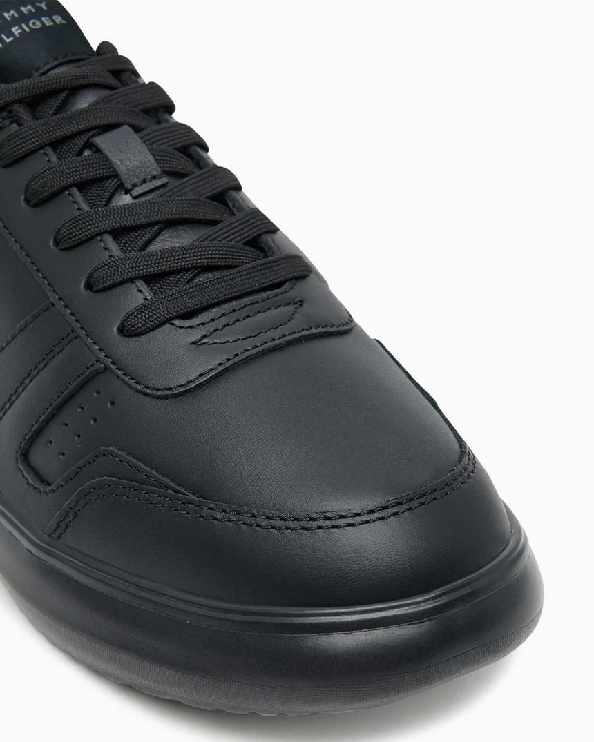 Tommy Hilfiger Haven Parlak Deri Erkek Sneaker Black