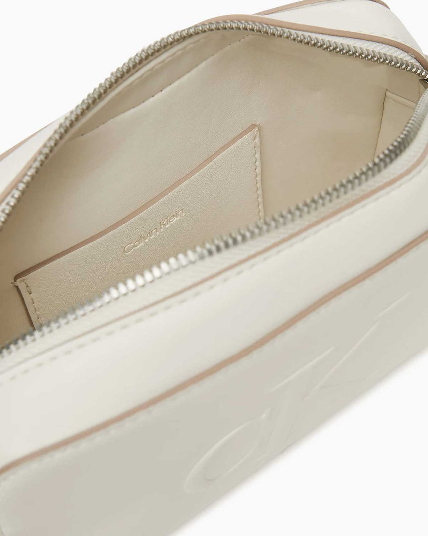 Calvin Klein Sculpted Camera Bag Lily White