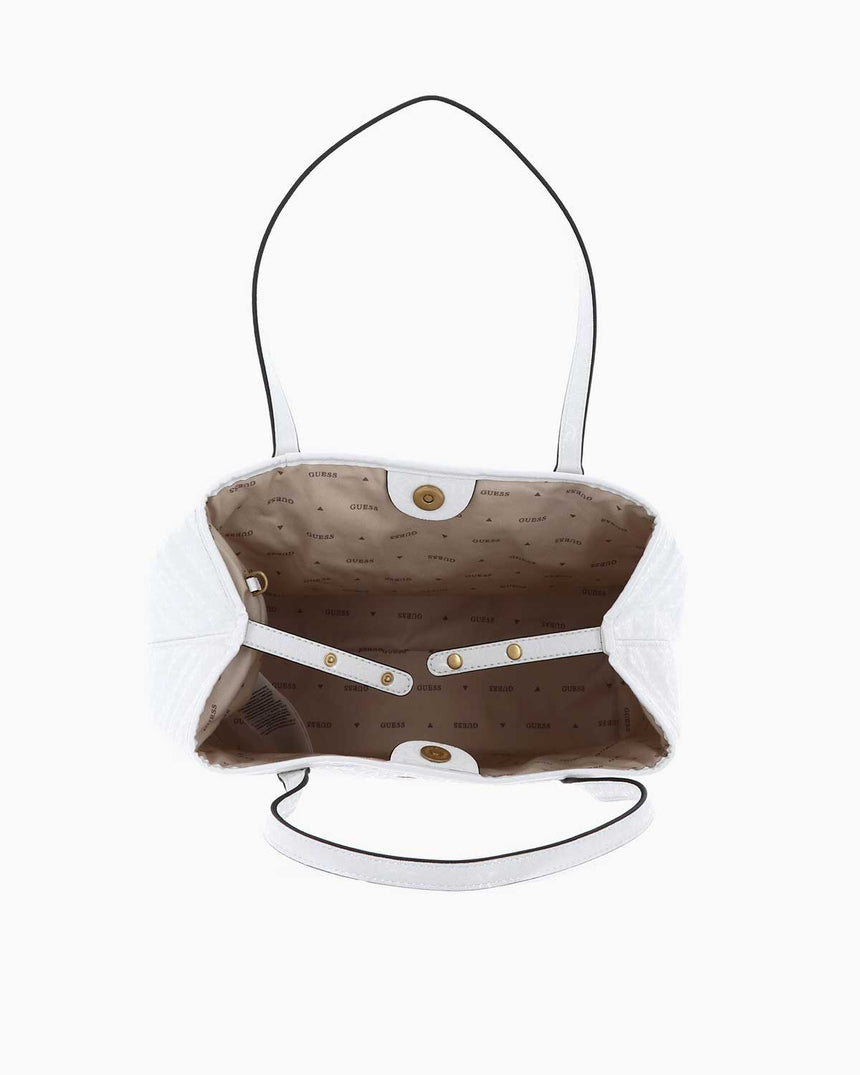 Guess Vikky Tote Omuz Çantası White