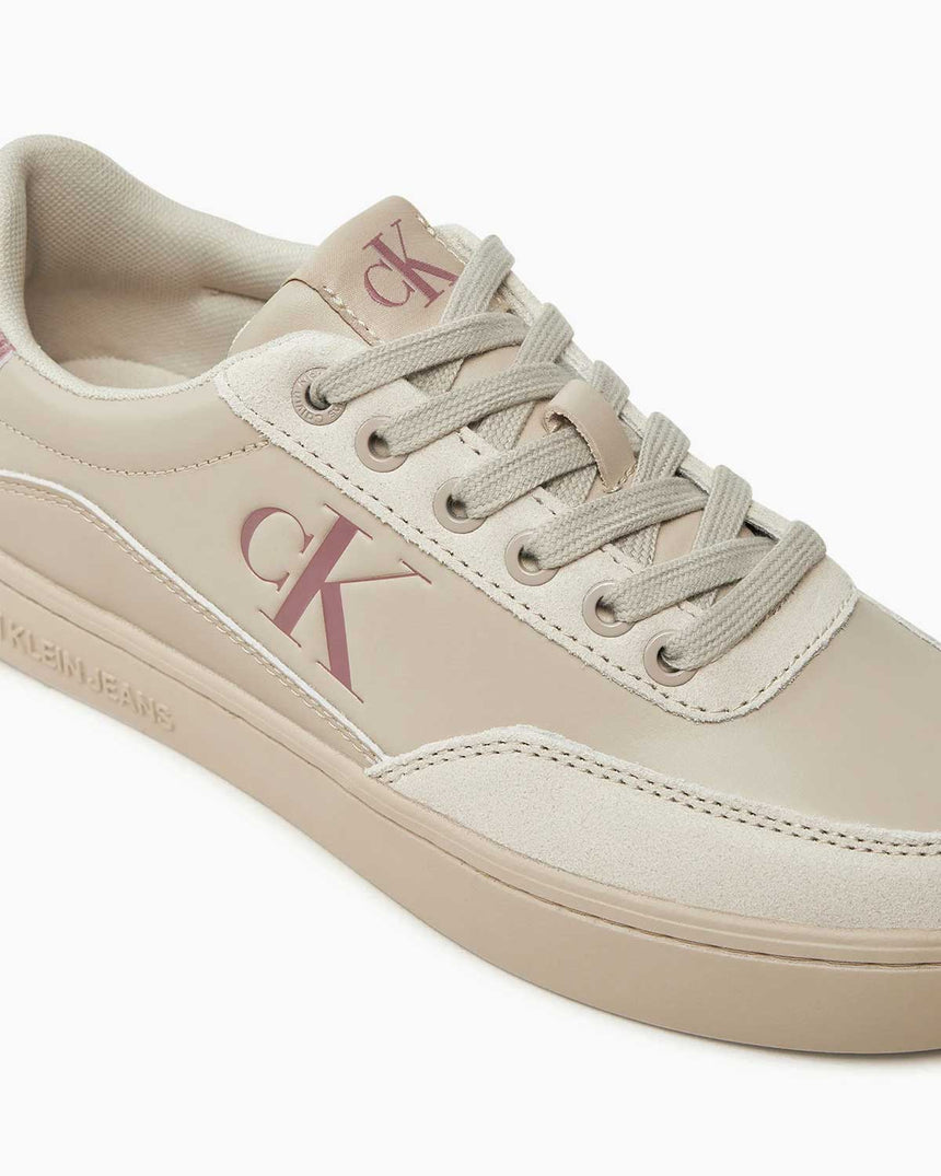Calvin Klein Jeans Classic Cupsole Low Top Sneakers Eggshell/Dusty Rose