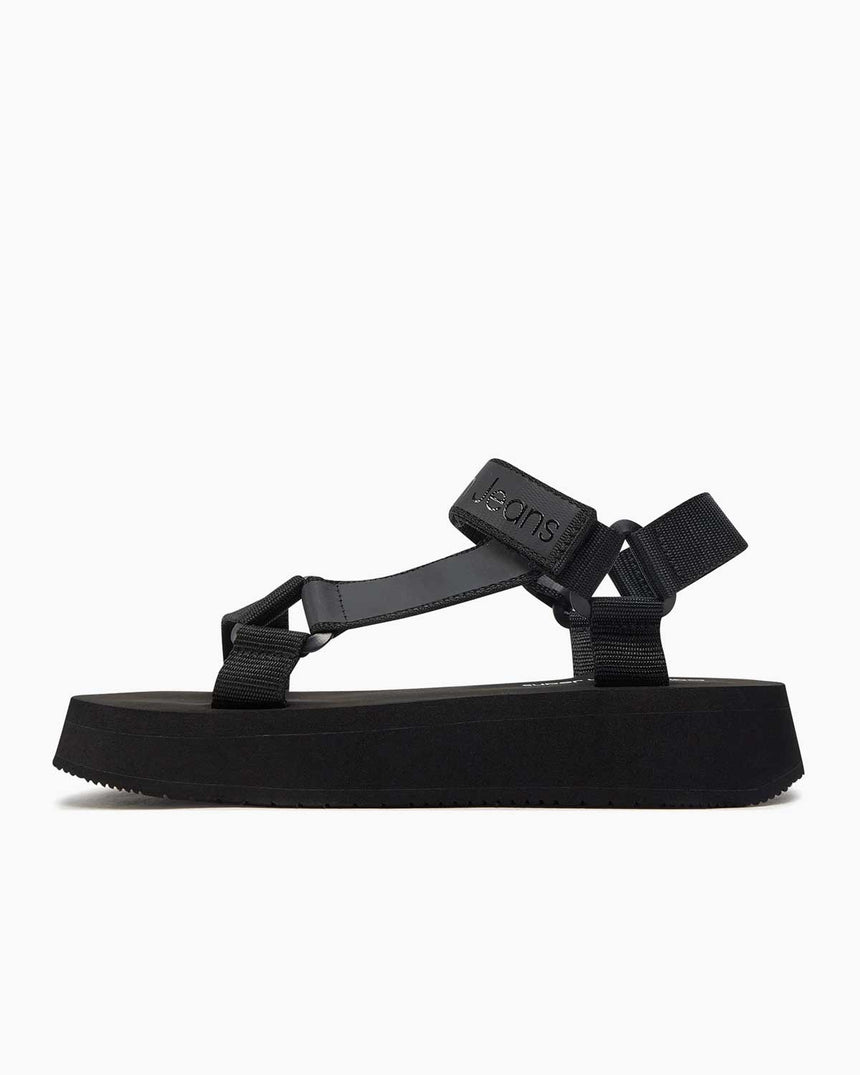 Calvin Klein Velcro Flat Sandalet Black