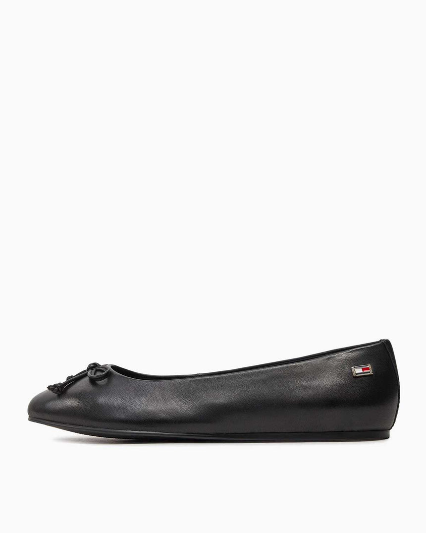 Tommy Hilfiger Essential Chic Ballerina Kurdele Detaylı Günlük Ayakkabı Black