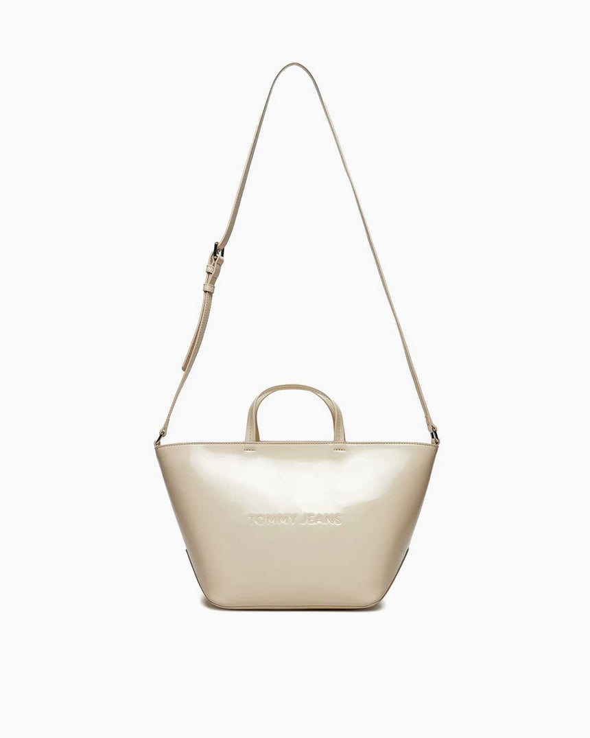 Tommy Hilfiger Ess Must Mini Tote Seasonal El Çantası Newsprint