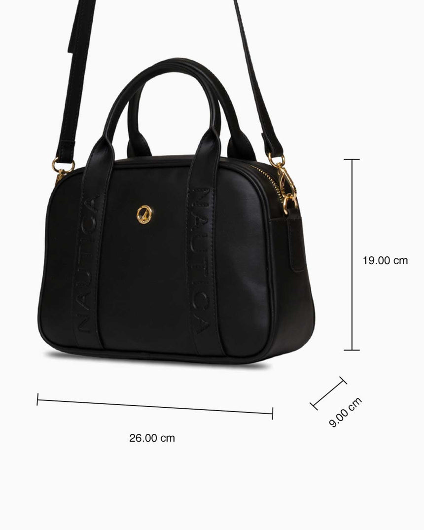 Nautica Ladies Logolu El Çantası Siyah