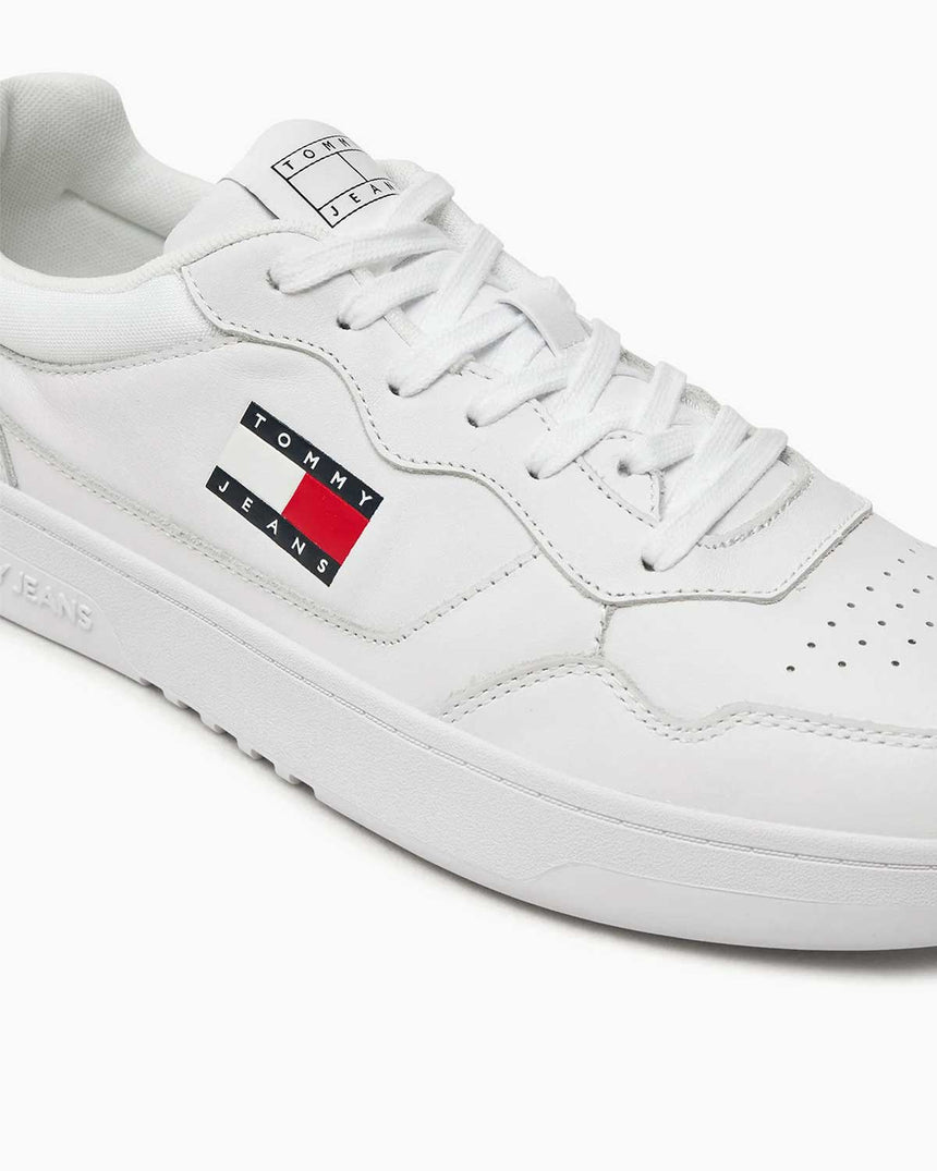 Tommy Jeans Cupsole Leather Essentials Sneaker White
