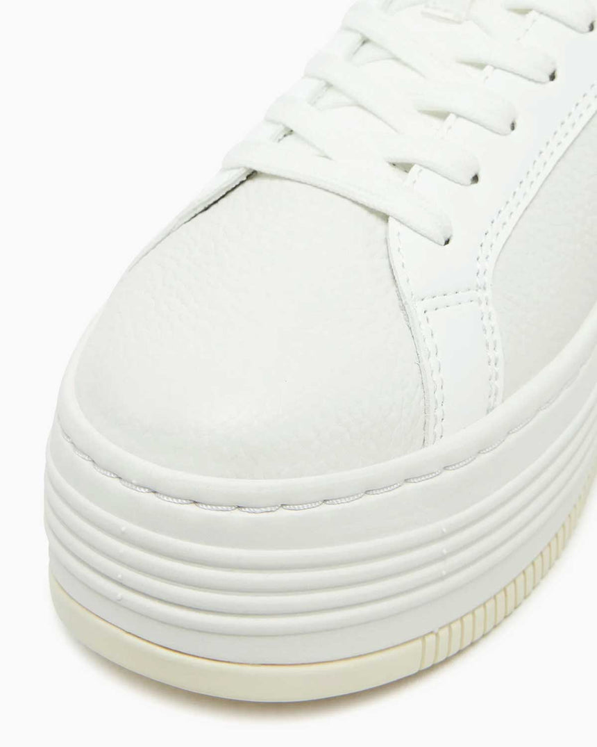 Calvin Klein Bold Flatform Lace Up Sneaker Bright White/Black