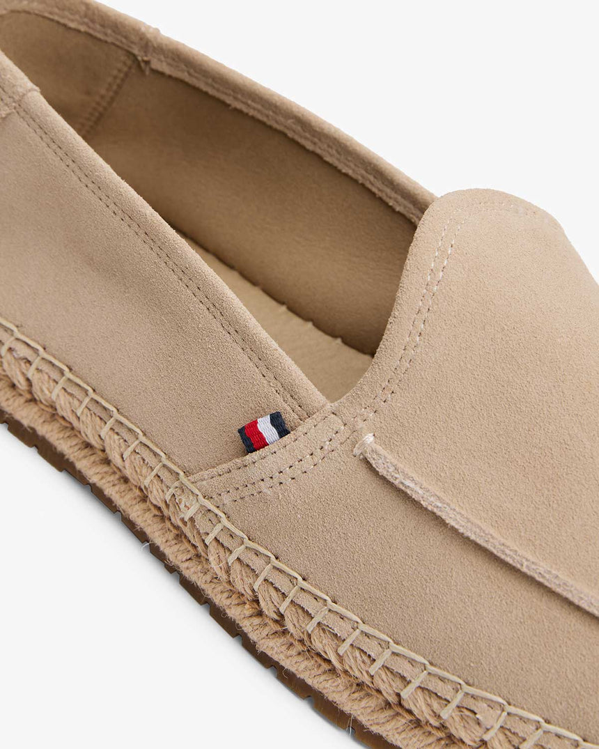 Tommy Hilfiger Flex Espadrilles Süet Ayakkabı Beige