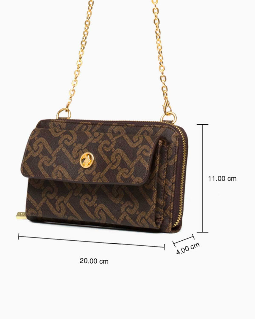 Us Polo Assn Logolu El Çantası Kahve