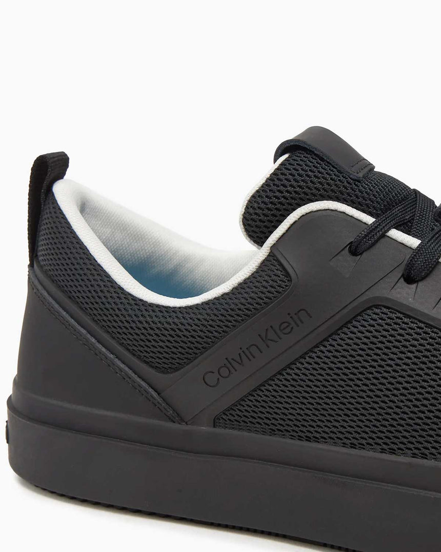 Calvin Klein Low Top Lace Up Knit Erkek Sneaker Black/Irongate