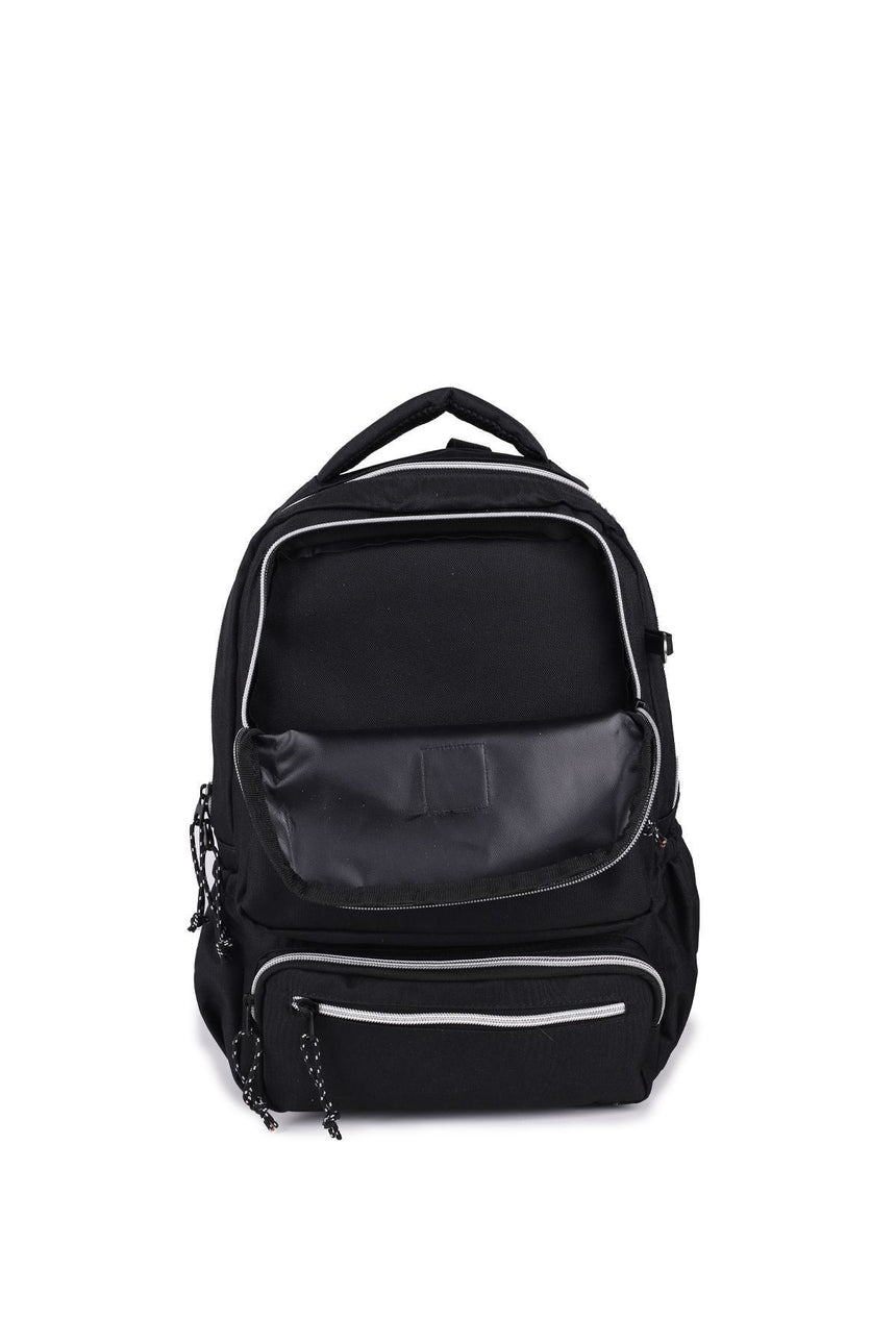 Bear & Deer Kangroo Çok Gözlü Sırt Çantası Siyah