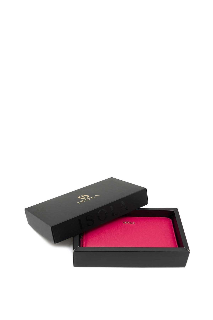 Isola Ella Kadın Hakiki Deri Cüzdan Fuşya