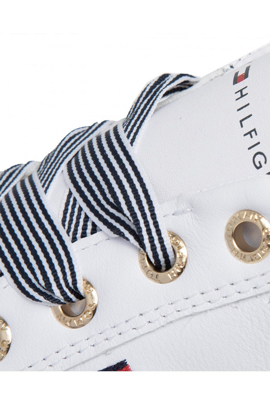 Tommy Hilfiger Nautical Lace Up Sneaker Kadın Ayakkabı White