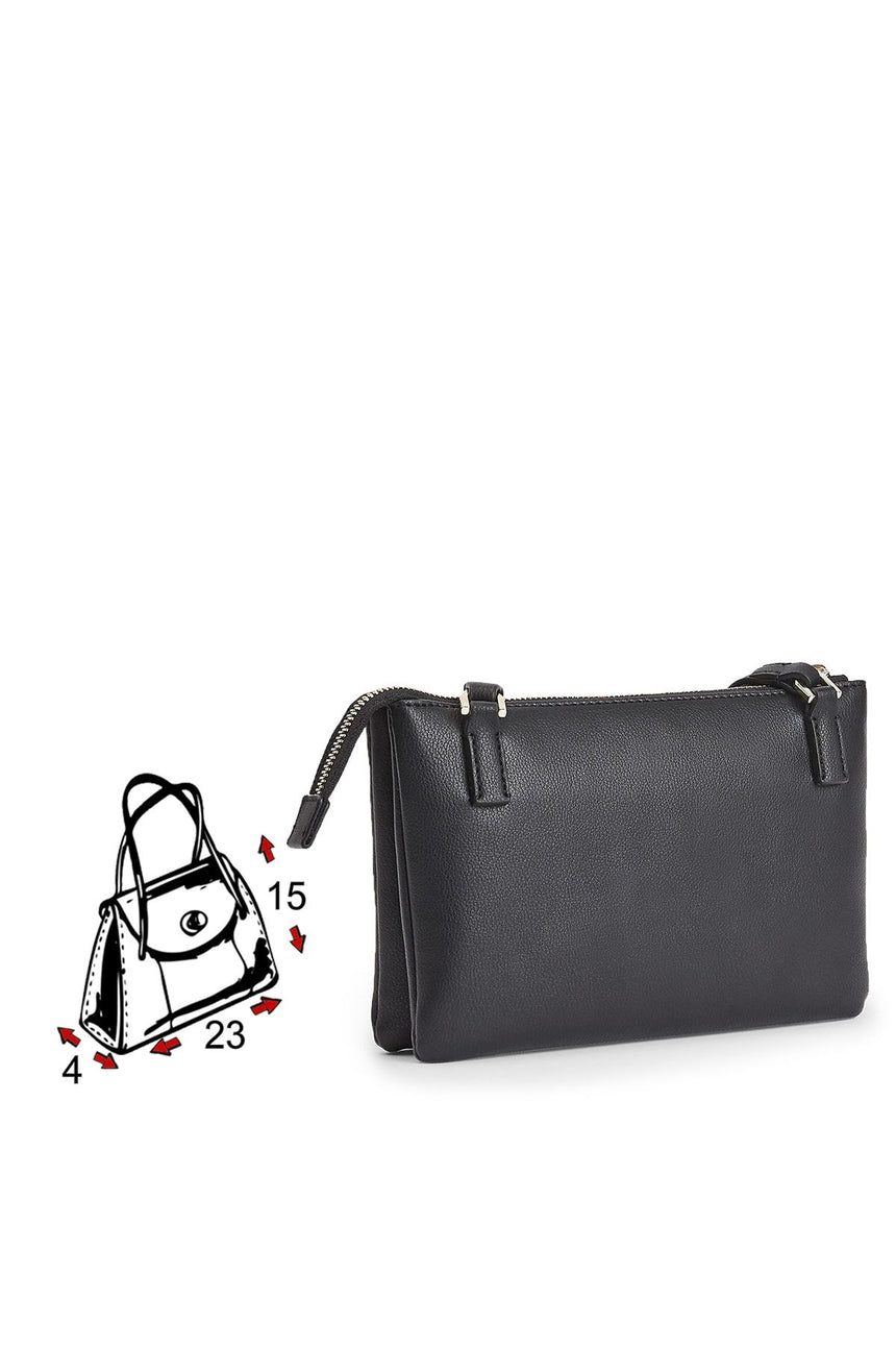 Calvin Klein Kadın Ew Crossbody Double Crossovers Çapraz Askılı Çanta Black