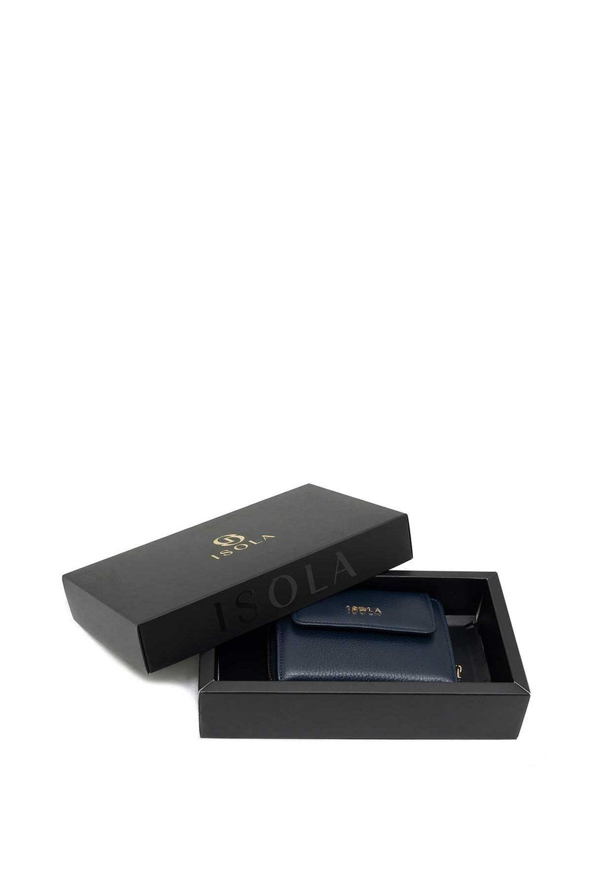 Isola Wendy Kadın Hakiki Deri Cüzdan Lacivert